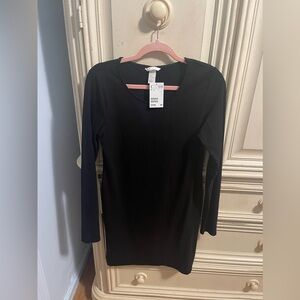 New H&M Black Long Sleeve Dress. Size Medium.